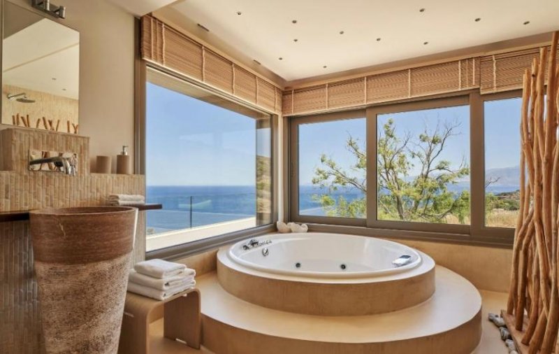 Schisma Eloundas Kreta, Schisma Eloundas: Exklusive Villa mit Meer- und Sonnenuntergangsblick zu verkaufen Haus kaufen